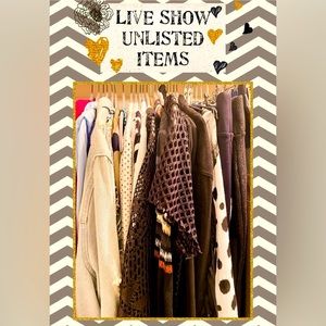 Live Show Unlisted Items